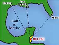 mapa Belize