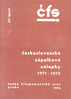 Obal katalogu čs. ZN 1971 - 1972