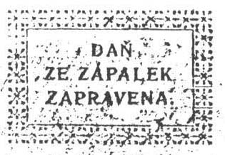 daň ze zápalek zapravena
